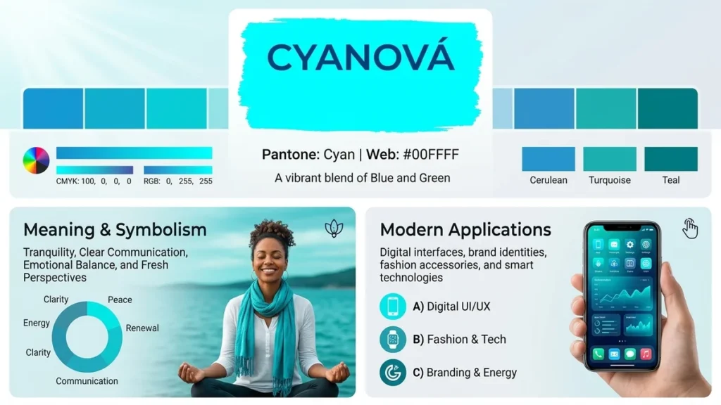 Cyanová: Color, Meaning, AND ITs Modern Applications