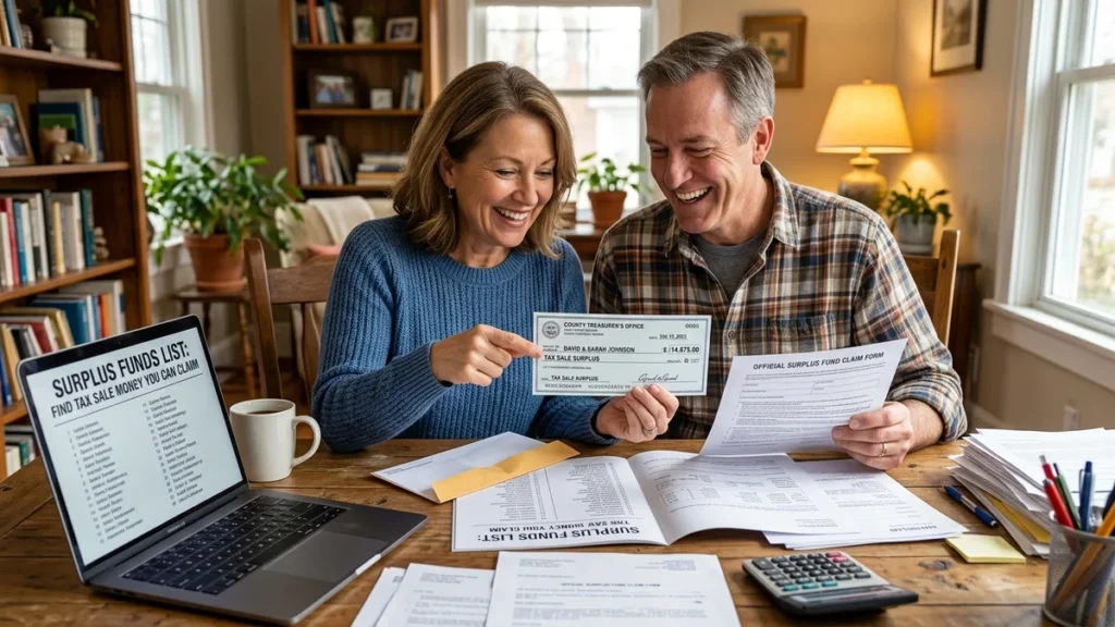 create real type and attractive image for the “Surplus Funds List: Find Tax Sale Money You Can Claim” so that user should click on the image and make them on 1200x675 px