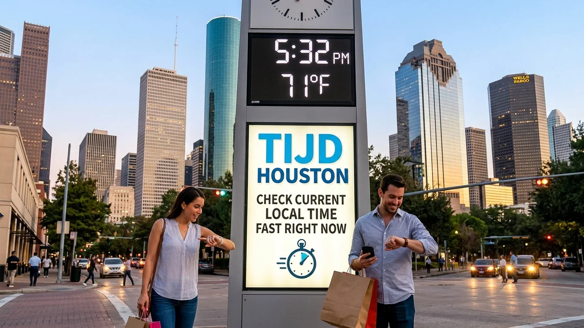 Tijd Houston: Check Current Local Time Fast Right Now