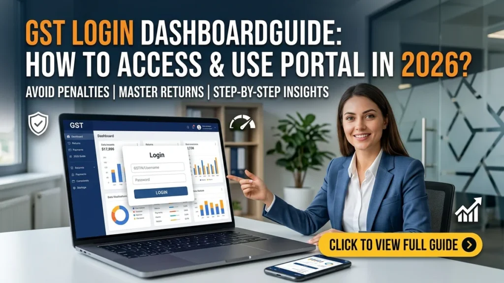 GST Login Dashboard Guide: How to Access & Use Portal in 2026?