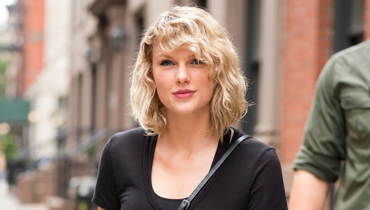 Taylor Swift's New Curly Hair After UK Chart Double