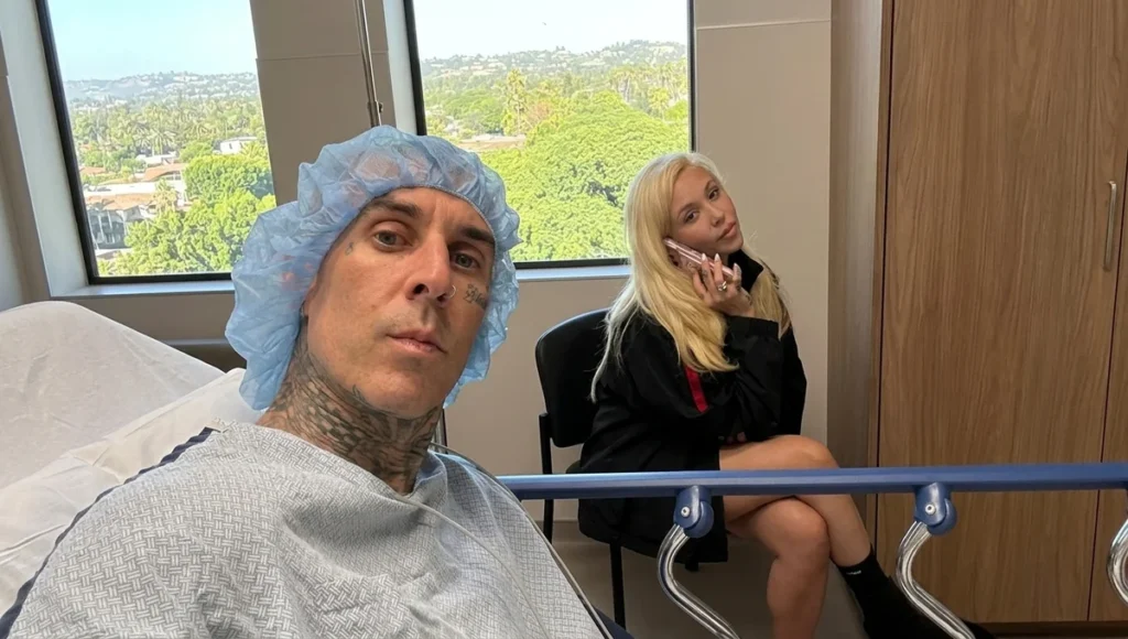 Travis Barker Hospital Update Kourtney Kardashian by His Side